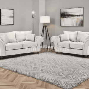 Windsor Fullback Sofa Stone 3+1+1 Set - Image 1