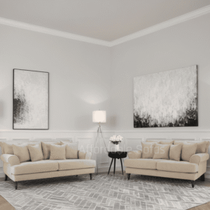 Summer Elegant Beige 3+2+1 Seater Sofa - Image 1
