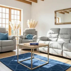 Stanley Manual Recliner Sofa Grey 3+2 - Image 3