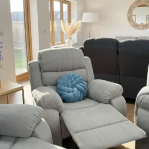 Stanley Manual Recliner Sofa Grey 3+2 - Image 6