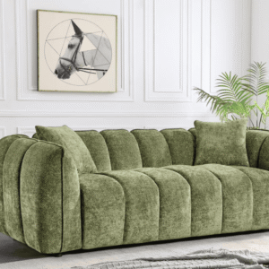Venice 3+1+1 Sofa Set Olive - Image 3