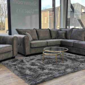 Serena Sofa Range Large Corner Sofa Grey - Image 3