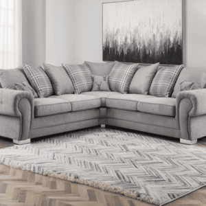 Verona Grey Scatterback Large Corner Sofa - Image 1