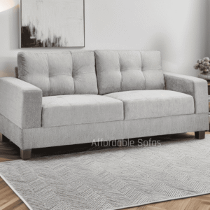 Jerry Grey Fabric 3-Seater Sofa - Image 1