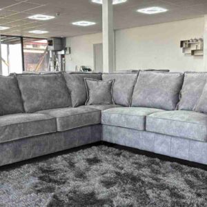 Serena Sofa Range Large Corner Sofa Grey - Image 2