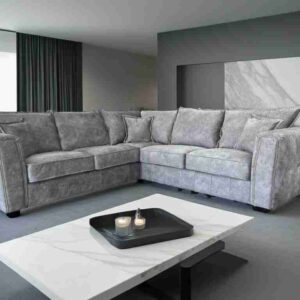 Serena Sofa Range Large Corner Sofa Grey - Image 1
