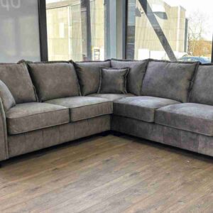 Serena Sofa Range Large Corner Sofa Grey - Image 6