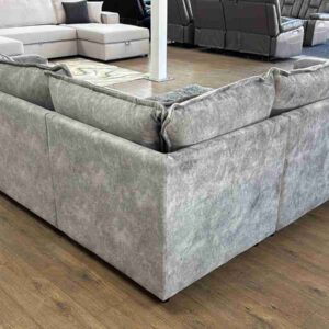 Serena Sofa Range Large Corner Sofa Grey - Image 7