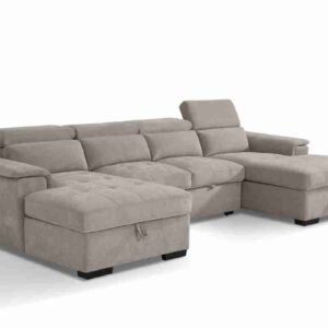 Alaya Sofabed Beige U Shape Corner - Image 2