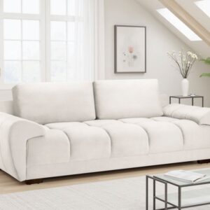 Azzuro Sofa Cream 3 Seater - Image 1