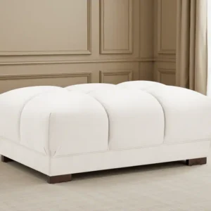 Azzuro Sofa Cream Footstool - Image 1