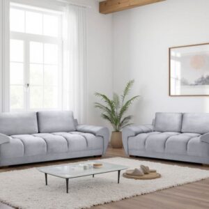 Azzuro Sofa Grey 3+2 Set - Image 1