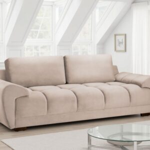 Azzuro Sofa Mocha 3 Seater - Image 1