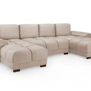 Azzuro Sofa Mocha U Shape Corner - Image 2
