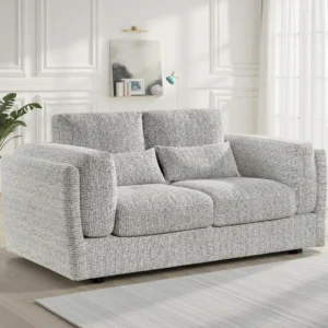Bari Sofa Grey 2 Seater - Image 1