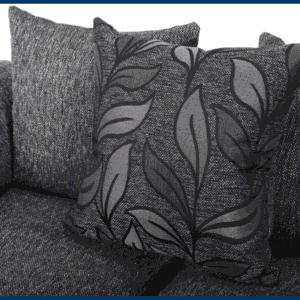 Byron Black Fabric Dundee 2-Seater Sofa - Image 9