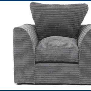 Byron Grey Cord 2-Seater Sofa - Image 9