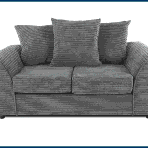 Byron Grey Cord 2-Seater Sofa - Image 5