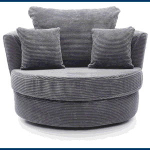 Byron Grey Cord 2-Seater Sofa - Image 8