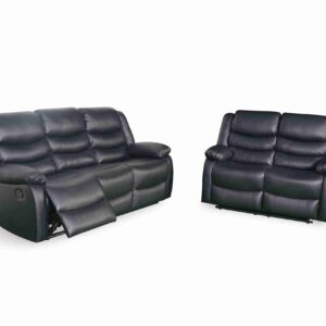 Conrad Manual Recliner Armchair Black - Image 15