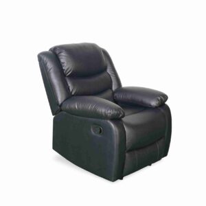 Conrad Manual Recliner Armchair Black - Image 4