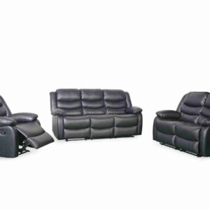 Conrad Manual Recliner Armchair Black - Image 18