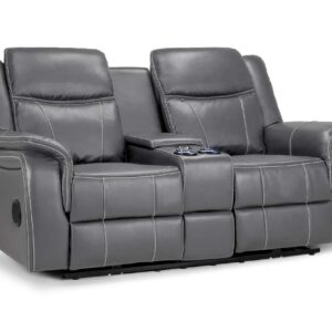 Galaxy Tech Electric Recliner Sofa Grey 3+2+1 - Image 4