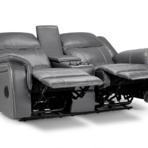 Galaxy Tech Electric Recliner Sofa Grey 3+2+1 - Image 6