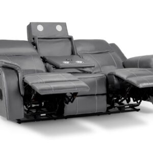 Galaxy Tech Electric Recliner Sofa Grey 3+2+1 - Image 14
