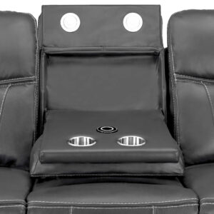 Galaxy Tech Electric Recliner Sofa Grey 3+2+1 - Image 16