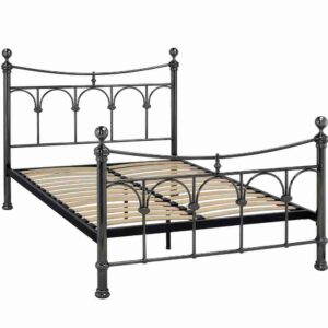Gamma Bed Frame King Antique Nickel - Image 1