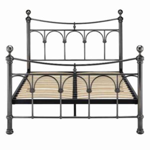 Gamma Bed Frame King Antique Nickel - Image 3