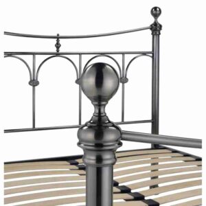 Gamma Bed Frame King Antique Nickel - Image 4