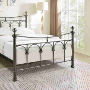 Gamma Bed Frame King Antique Nickel - Image 6