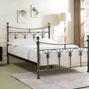 Gamma Bed Frame King Antique Nickel - Image 2