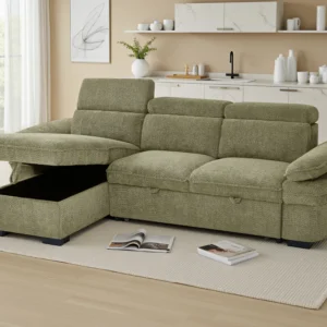 Hudson Sofabed Green Universal Corner - Image 3
