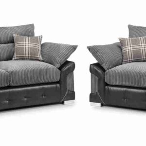 Logan Black/Grey Swivel Chair - Image 8