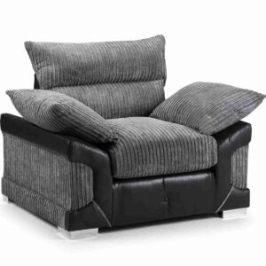 Logan Black/Grey Swivel Chair - Image 7