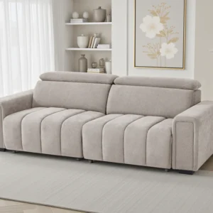 Molly Electric Sofabed Beige 3 Seater - Image 8