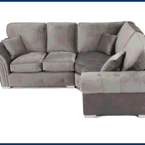 Oakland Plush Grey 1C2 or 2C1 Corner Sofa - Image 3