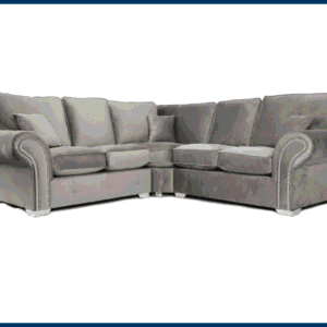 Oakland Plush Grey 1C2 or 2C1 Corner Sofa - Image 10