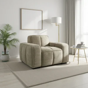 Paris Sofa Beige Armchair - Image 1