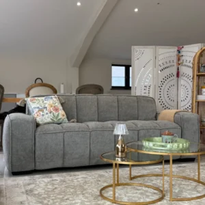 Paris Sofa Grey 3 Seater - Image 3