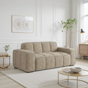 Paris Sofa Beige 2 Seater - Image 1