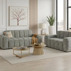 Paris Sofa Grey 3+2 Seater - Image 1
