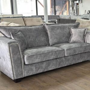 Serena Sofa Grey 3 Seater - Image 1