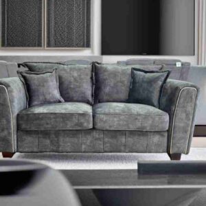 Serena Sofa Range 2 Seater Black - Image 1