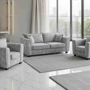 Serena Sofa Range 3+2+1 Seater Grey - Image 1