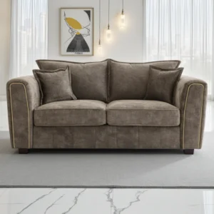 Serena Sofa Range 2 Seater Brown - Image 1