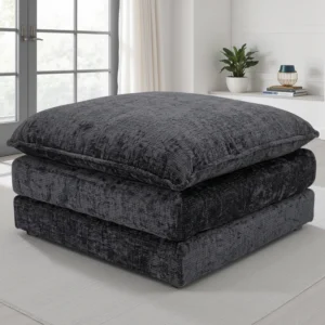 Solaya Footstool Black - Image 1